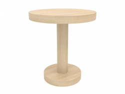कॉफी टेबल जेटी 023 (डी = 500x550, लकड़ी सफेद)