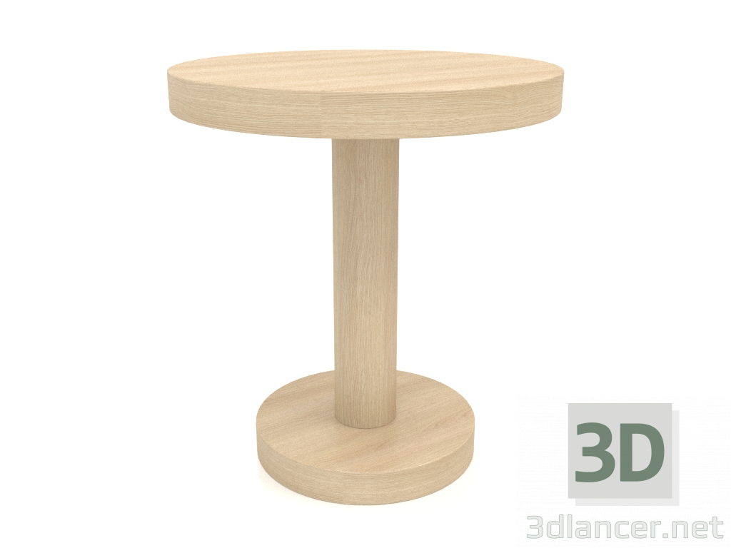 3d model Coffee table JT 023 (D=500x550, wood white) - preview