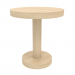 3 डी मॉडल कॉफी टेबल जेटी 023 (डी = 500x550, लकड़ी सफेद) - पूर्वावलोकन