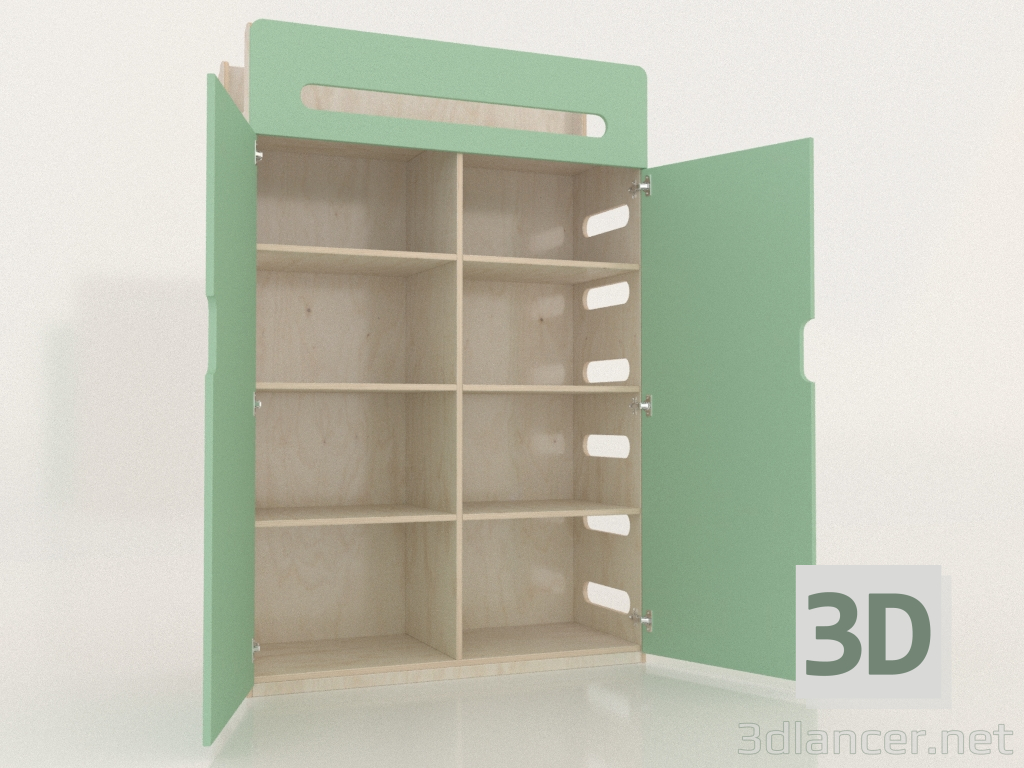 3D Modell Kleiderschrank offen MOVE WB (WMMWB2) - Vorschau