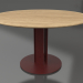 3 डी मॉडल डाइनिंग टेबल Ø130 (वाइन रेड, इरोको लकड़ी) - पूर्वावलोकन