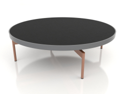 गोल कॉफी टेबल Ø120 (एन्थ्रेसाइट, डेक्कन डोमूज़)