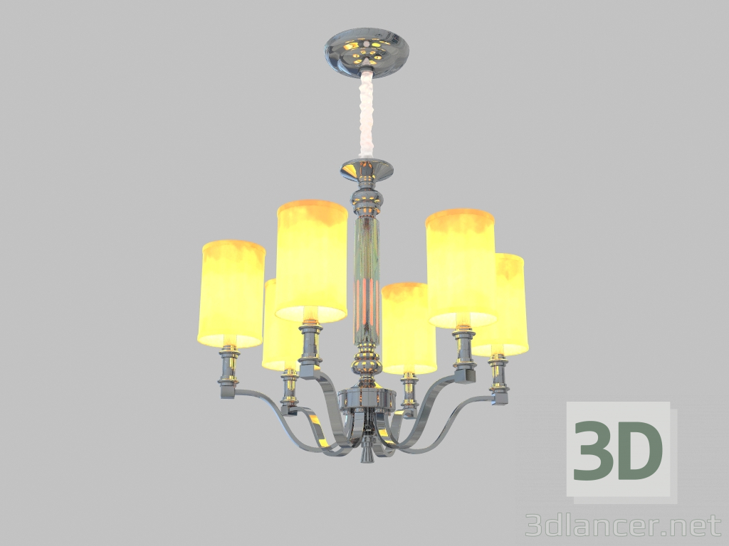 modello 3D Lampadario (3146C) - anteprima