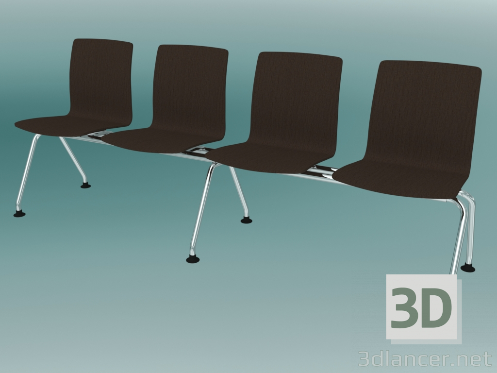 3D modeli Dört kişilik tezgah (K12L4) - önizleme