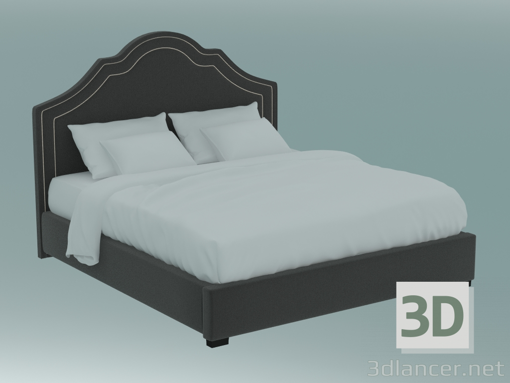 3d модель Ліжко двоспальне Солфорд – превью