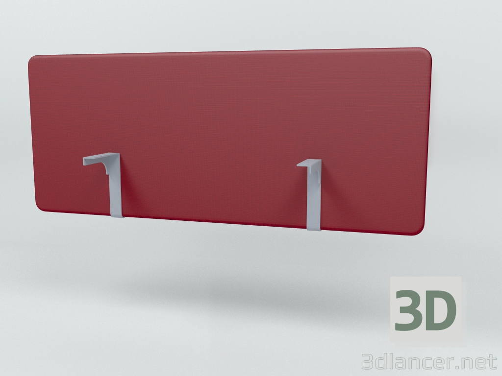 modello 3D Schermo acustico Desk Single Sonic ZPS616 (1590x650) - anteprima
