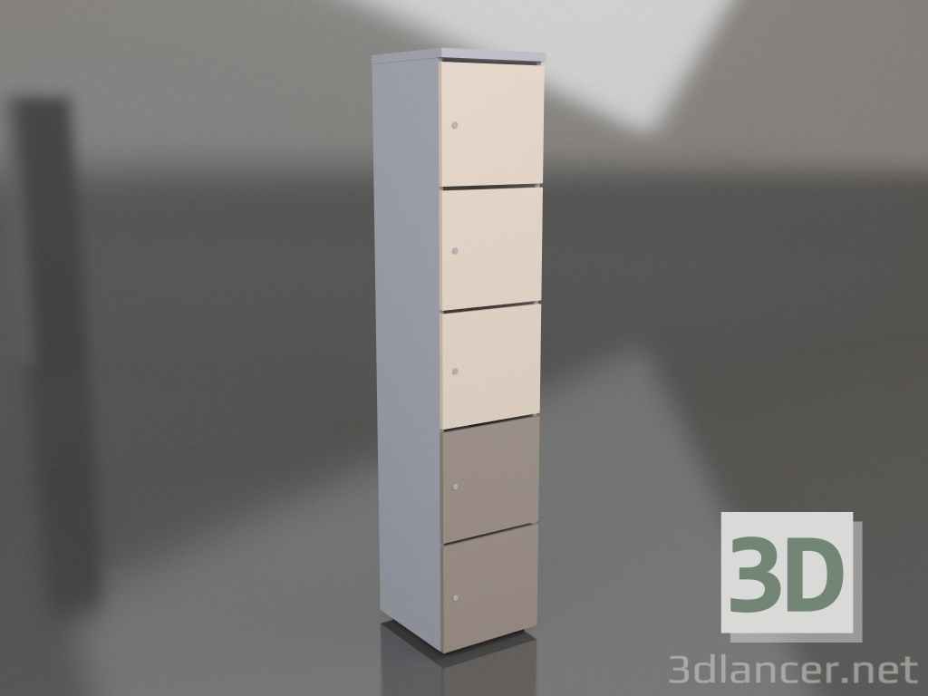 3D Modell Schließfachschrank LOK05 (400x432x2010) - Vorschau