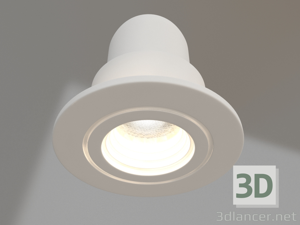 modello 3D Lampada LED LTM-R45WH 3W Bianco Caldo 30deg - anteprima