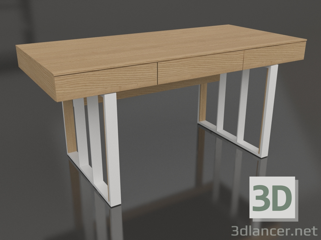 3D Modell Schreibtisch (hell) - Vorschau