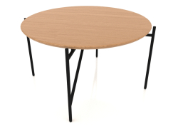 Ein niedriger Tisch d70 mit einer Tischplatte aus Holz