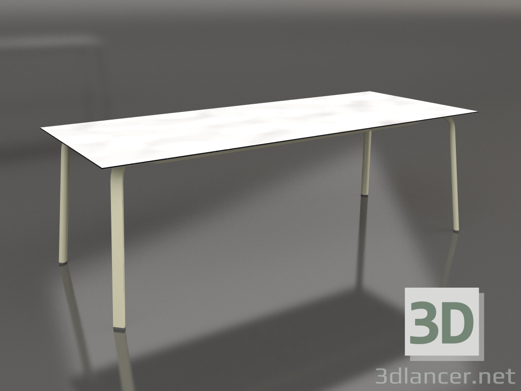 modello 3D Tavolo da pranzo 220 (Oro) - anteprima