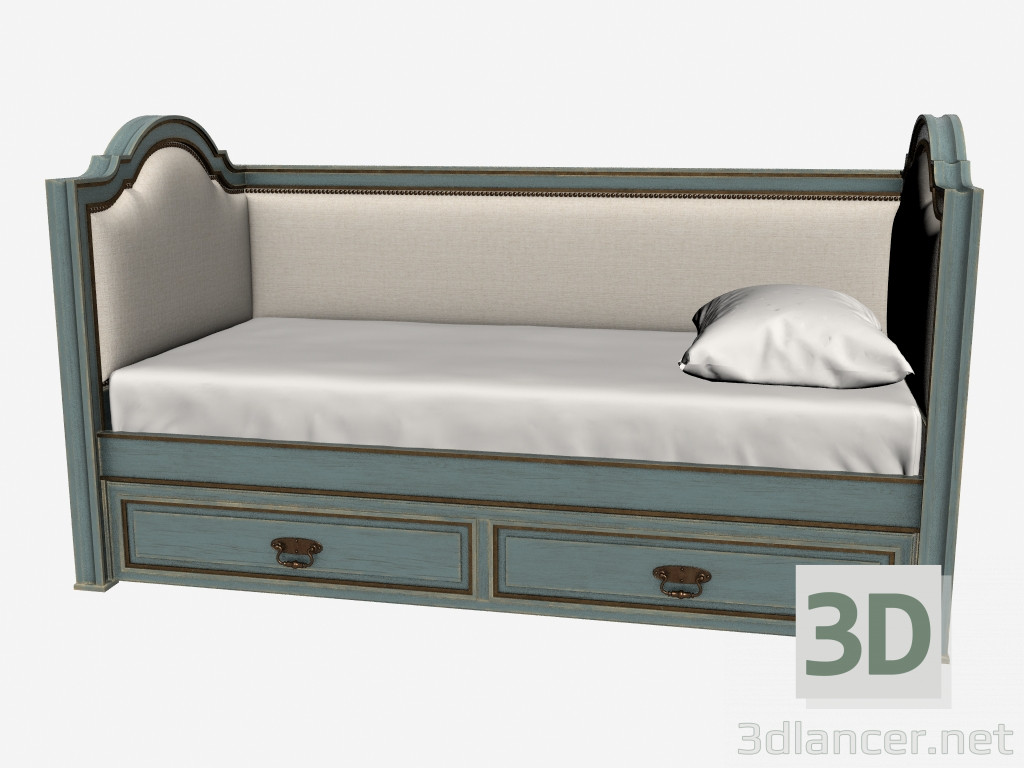 3 डी मॉडल बिस्तर जुड़वां, लिली (001,004-FGG) - पूर्वावलोकन
