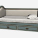3D Modell Bett TWIN, LILY (001,004-die FGG) - Vorschau
