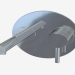 modello 3D Miscelatore lavabo sospeso (23097 + 23088) - anteprima