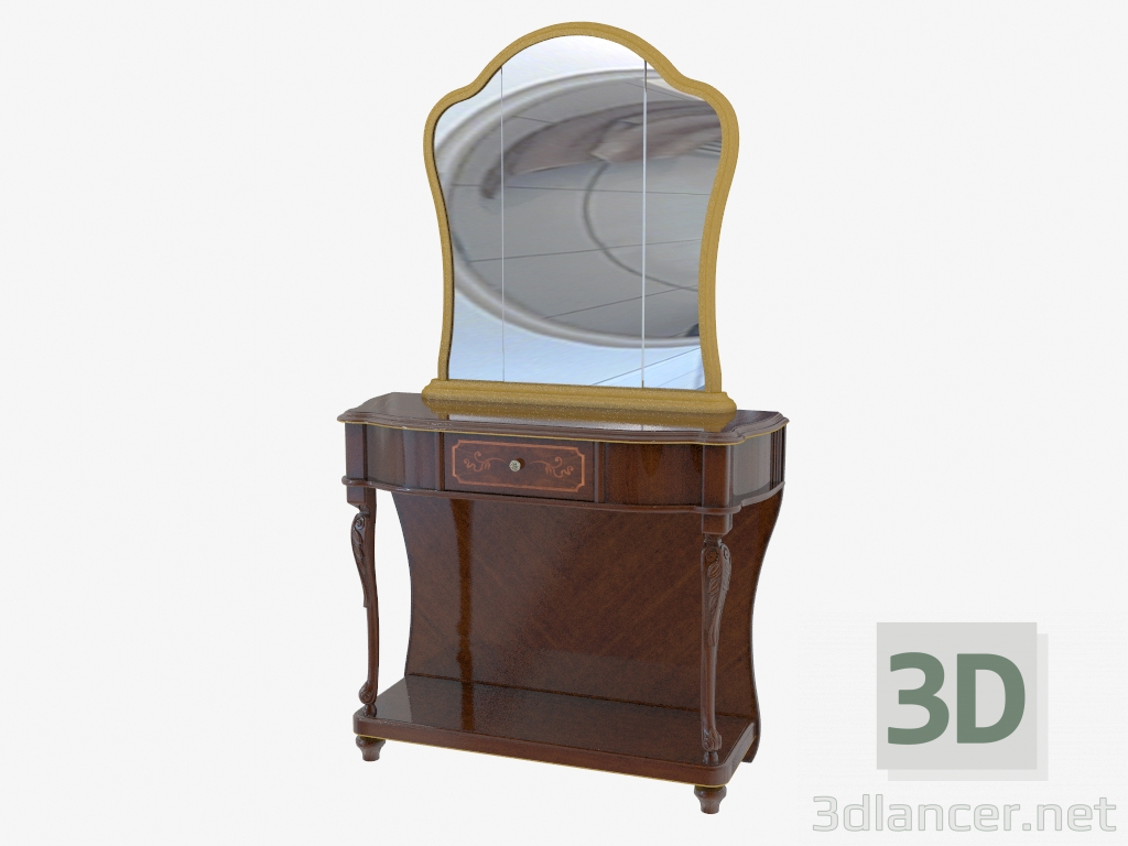 modèle 3D Console de table avec miroir (1110х915х413) - preview