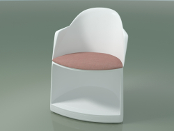 Stuhl 2305 (mit Rädern und Kissen, PC00001 Polypropylen)