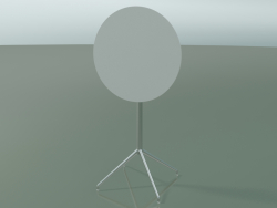 Стол круглый 5751 (H 103,5 - Ø69 cm, cложенный, White, LU1)