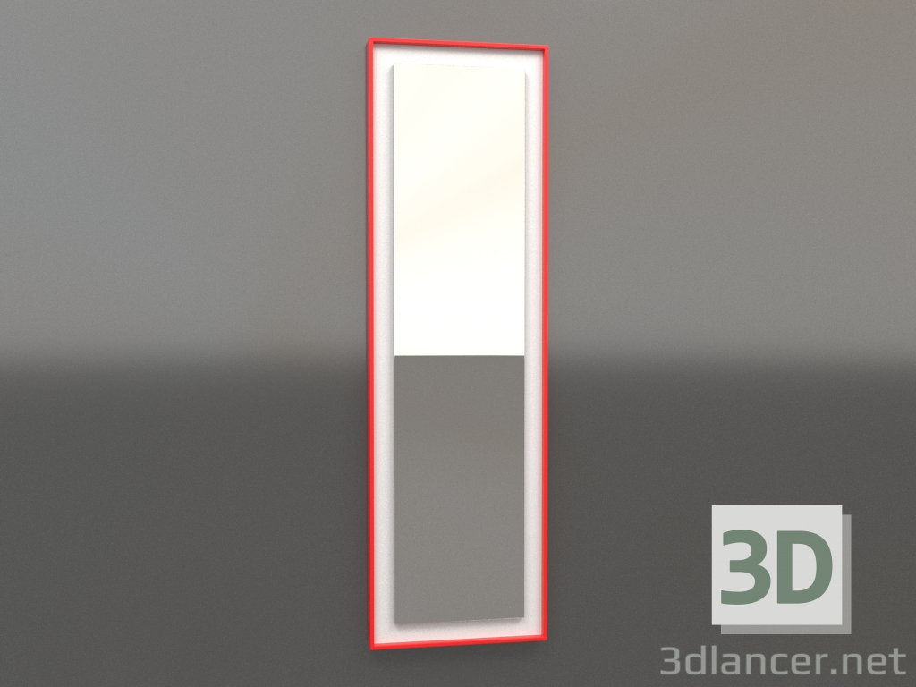 3D Modell Spiegel ZL 18 (450x1500, Leuchtorange, Weiß) - Vorschau