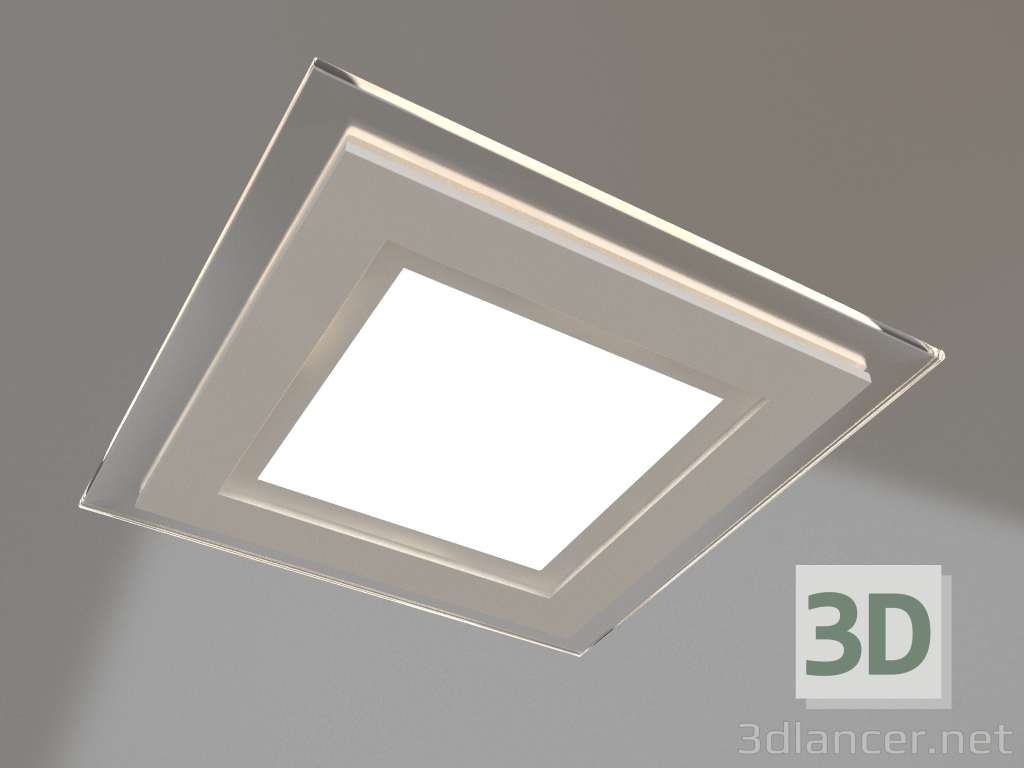3d model LED panel LT-S160x160WH 12W Warm White 120deg - preview