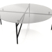 3d model Una mesa baja d90 con tapa de cristal. - vista previa
