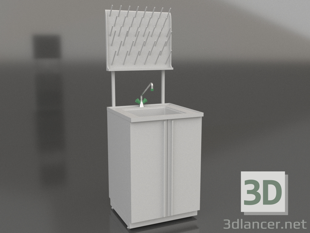 3D Modell Labor-Chemikalienspüle LK-600 SMS-PV - Vorschau