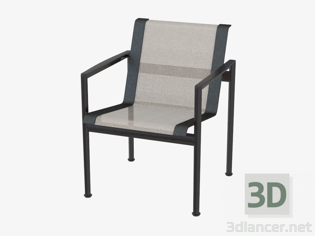 3d model Outdoor chair (narrow) - preview