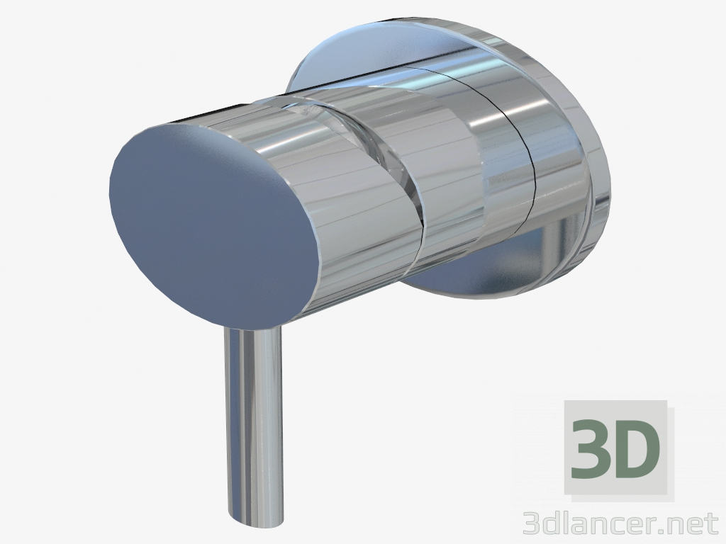 modello 3D Miscelatore doccia incasso (23112 + 23109) - anteprima