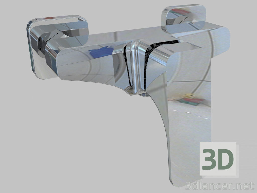 3D modeli Duş bataryası, duşa sahip Hiacynt (BQH 040M) - önizleme