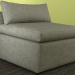 3d модель міні диван – превью