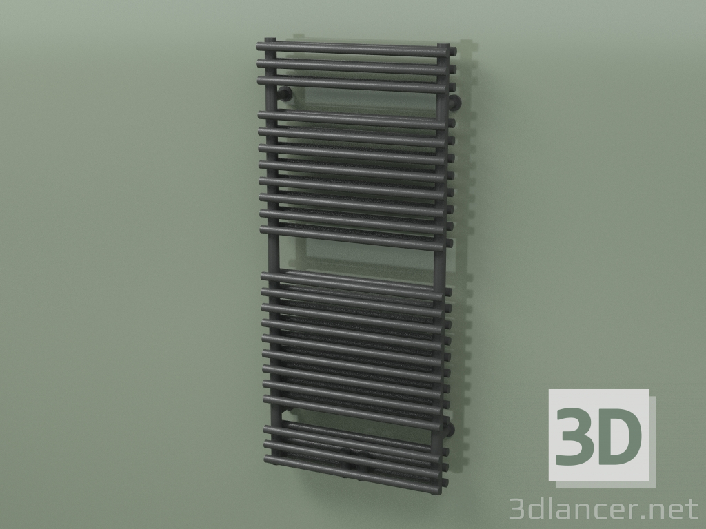 3D modeli Isıtmalı havlu askısı - Apia (1134 x 500, RAL - 9005) - önizleme