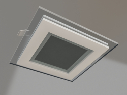Painel de LED LT-S96x96WH 6W branco quente 120 graus