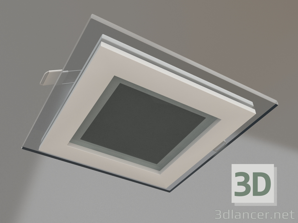 3D modeli LED paneli LT-S96x96WH 6W Sıcak Beyaz 120deg - önizleme