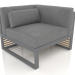 3d model Modular sofa, section 6 right (Anthracite) - preview