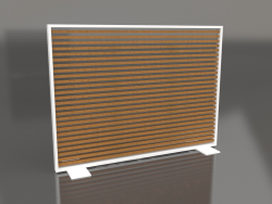 Partition made of artificial wood and aluminum 150x110 (Roble golden, White)
