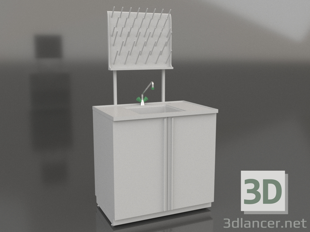 3D Modell Labor-Chemikalienspüle LK-900 SMS-PV - Vorschau