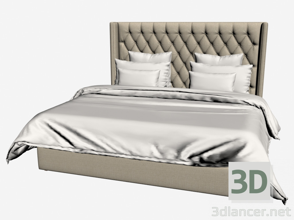 3d model MANHATTAN bed KING SIZE (201,001-F01) - preview