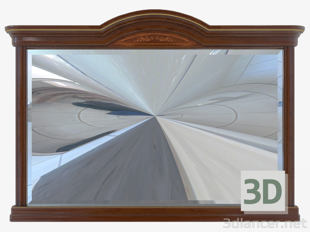 3d модель Зеркало к комоду (1618х79х1123) – превью