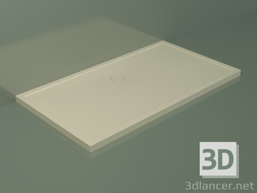 3D modeli Duş teknesi Medio (30UM0144, Bone C39, 180x100 cm) - önizleme