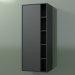 3d model Wall cabinet with 1 left door (8CUCDDS01, Deep Nocturne C38, L 48, P 36, H 120 cm) - preview