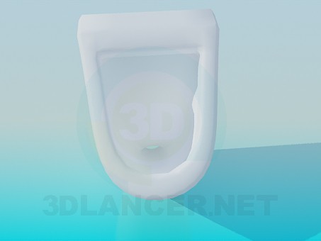 3d model Triangular urinal - preview 3d model Triangular urinal - preview