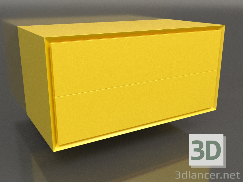 3D modeli Kabin TM 011 (800x400x400, parlak sarı) - önizleme