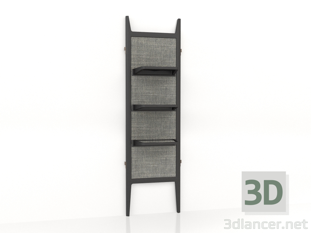 3D Modell Paneel-Set hoch 3 Fachböden L56 - Vorschau