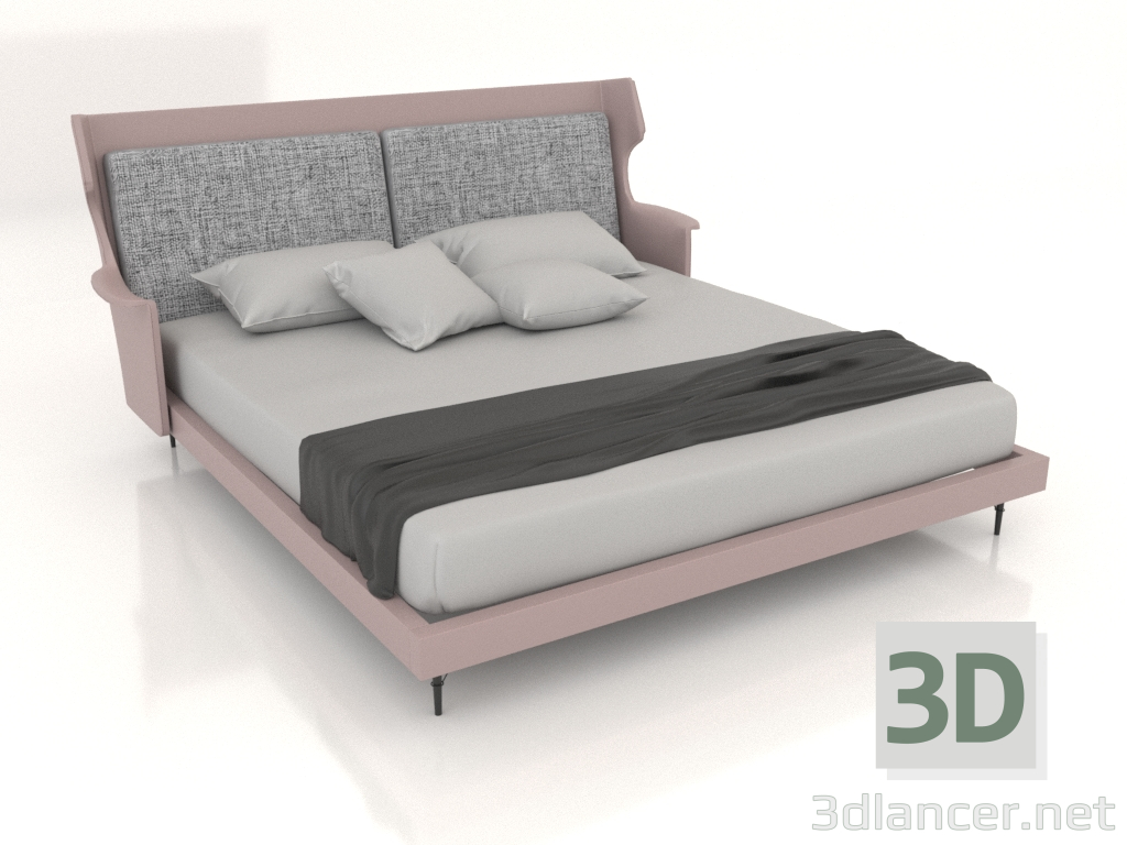 3 डी मॉडल डबल बेड लैंडो (A2288) - पूर्वावलोकन