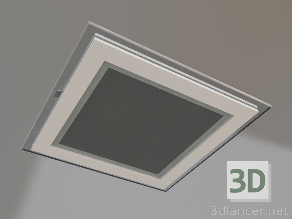 3d model Panel LED LT-S200x200WH 16W Blanco Cálido 120grados - vista previa