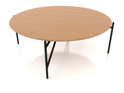 Una mesa baja d90 con tablero de madera.