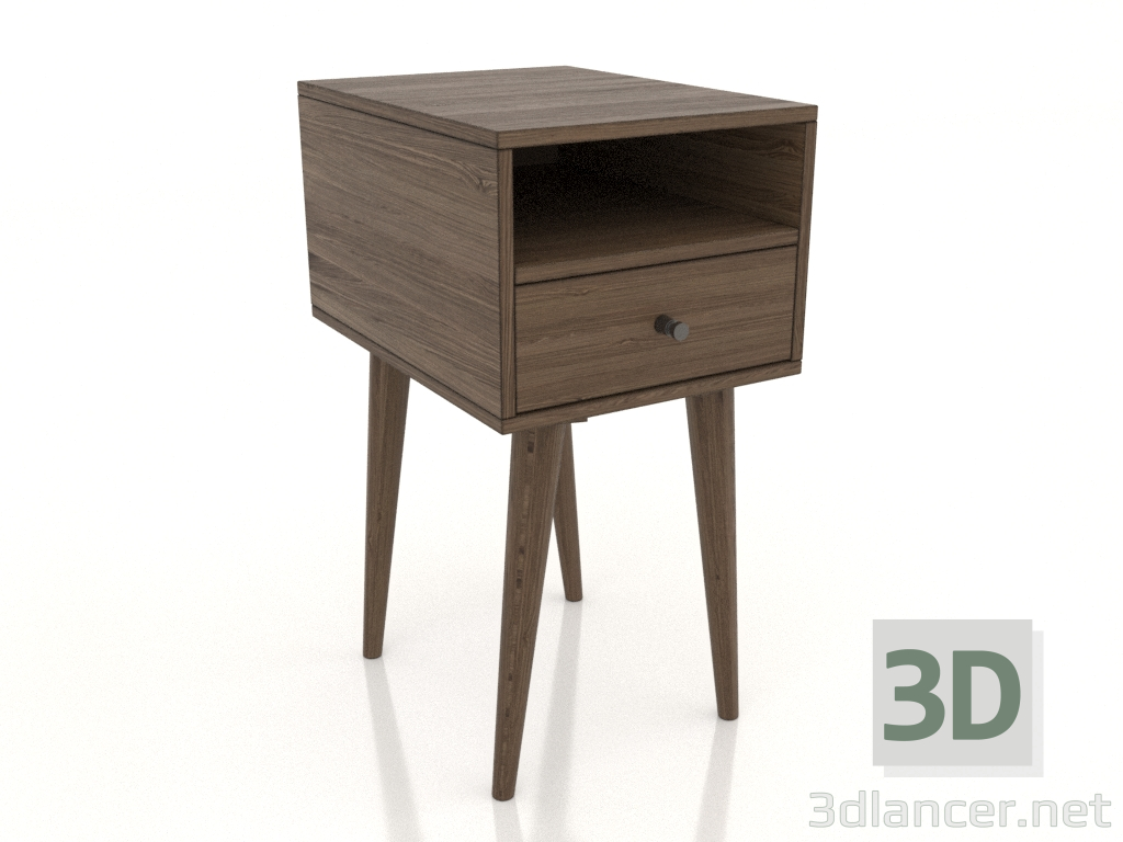 modello 3D MINI comodino 300x400 mm (frassino schiarito noce) - anteprima