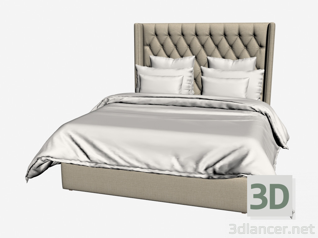 3d модель МАНХЕТТЕН ліжко QUEEN SIZE (202,001-F01) – превью