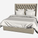 3d model MANHATTAN bed QUEEN SIZE (202,001-F01) - preview