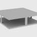 3 डी मॉडल कॉफी टेबल लेयर छोटे टेबल (130x130xH35) - पूर्वावलोकन