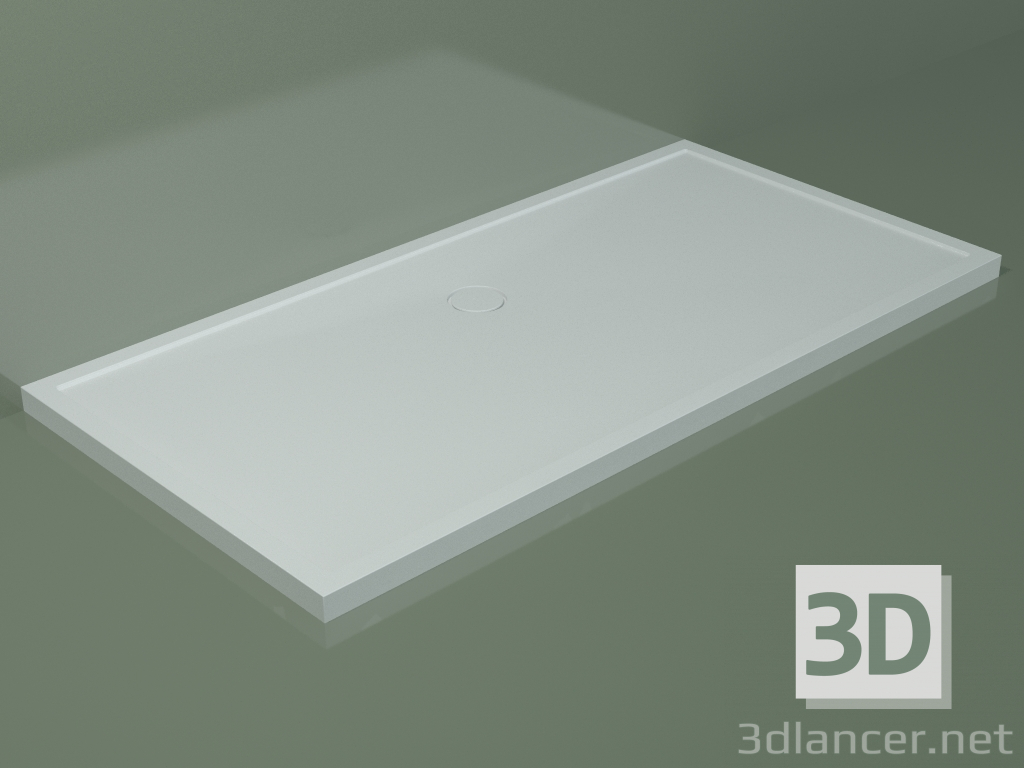 3D modeli Duş teknesi Medio (30UM0145, Glacier White C01, 200x100 cm) - önizleme